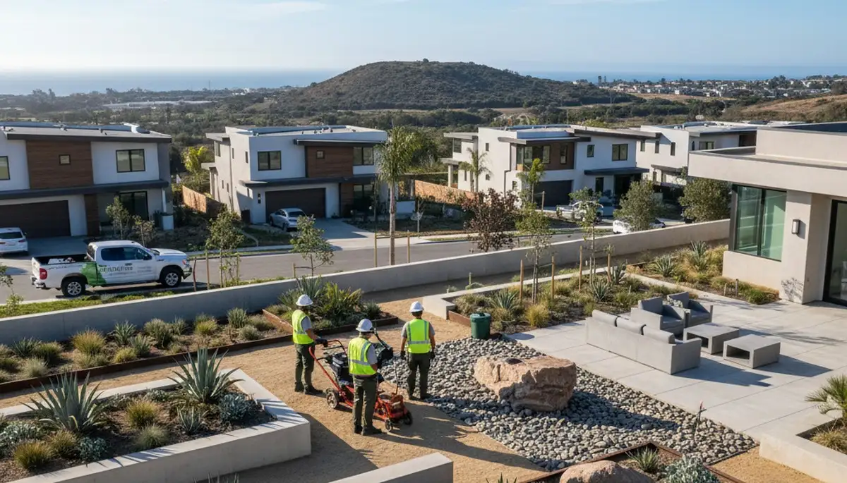 Landscaping service in Escondido, CA for residential yard maintenance and outdoor property care