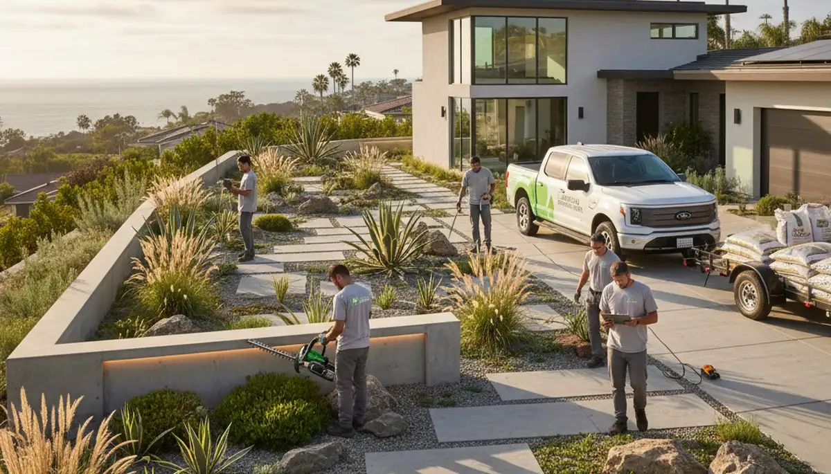 Landscaping services in Escondido, CA for residential and commercial outdoor maintenance and design