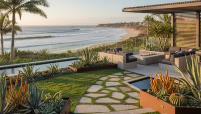 Landscaping team providing professional yard maintenance in Escondido, CA