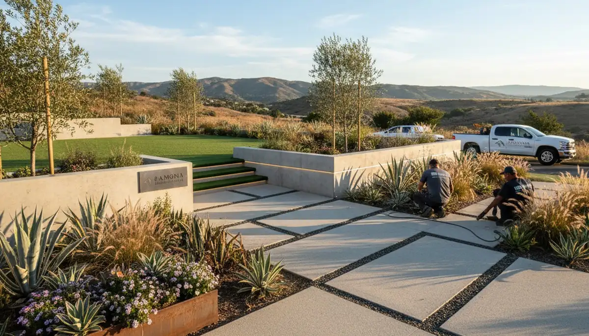 Landscaping service in Escondido, CA for residential yard maintenance and landscape care