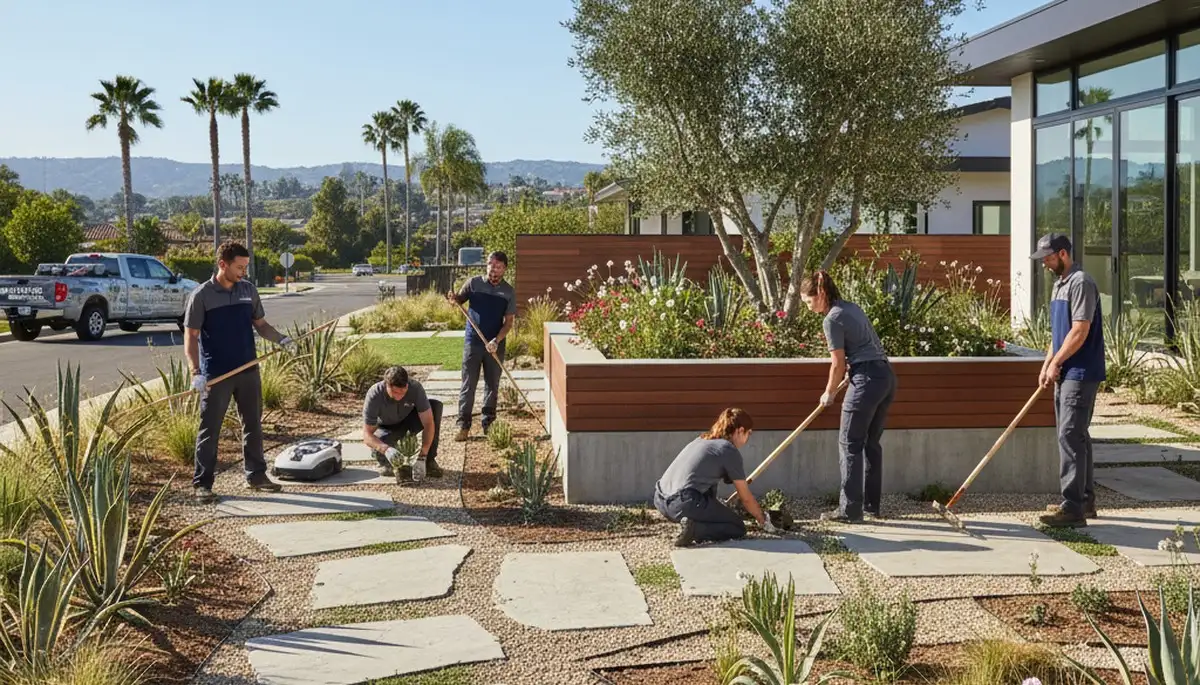 Landscaping services in Escondido, CA for residential and commercial outdoor maintenance and design