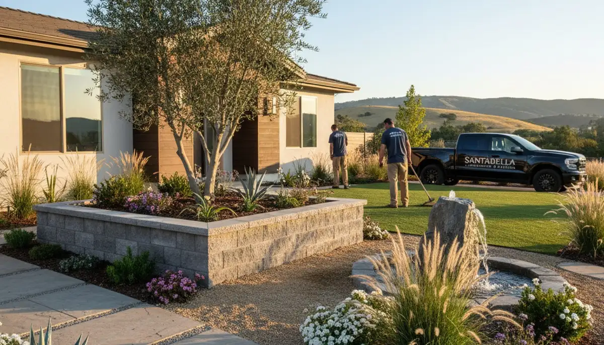 Landscaping service in Escondido, CA providing professional yard maintenance and landscape care