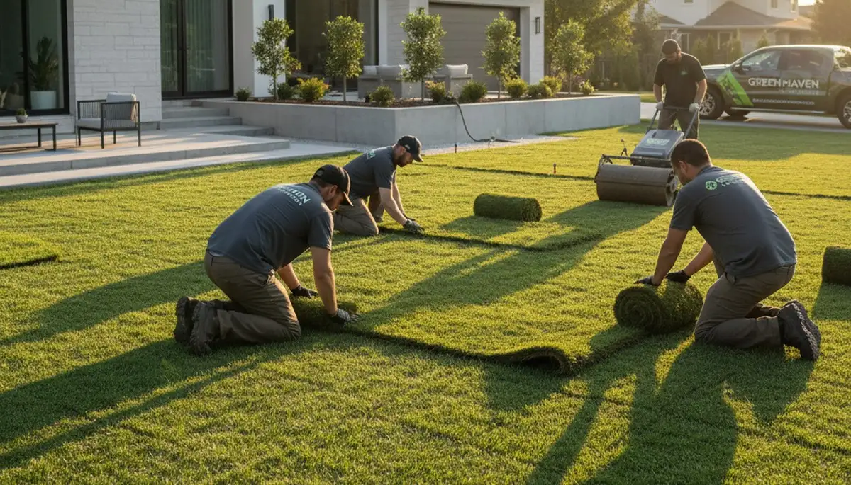 Sod installation in Escondido, CA for a lush, new lawn by Chop Chop Landscaping